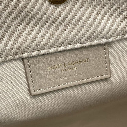 Saint Laurent Paris Shoulder Bag Rive Gauche Seau 669299 Ivory and Gray Beige