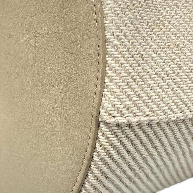 Saint Laurent Paris Shoulder Bag Rive Gauche Seau 669299 Ivory and Gray Beige