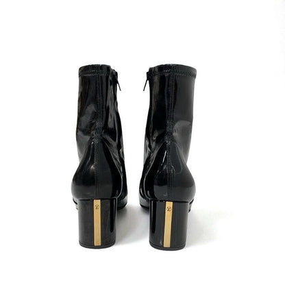 Louis Vuitton Boots Short Shoes Patent Black