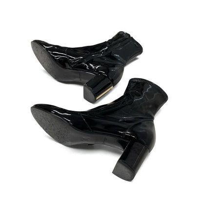Louis Vuitton Boots Short Shoes Patent Black