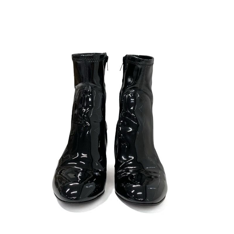 Louis Vuitton Boots Short Shoes Patent Black