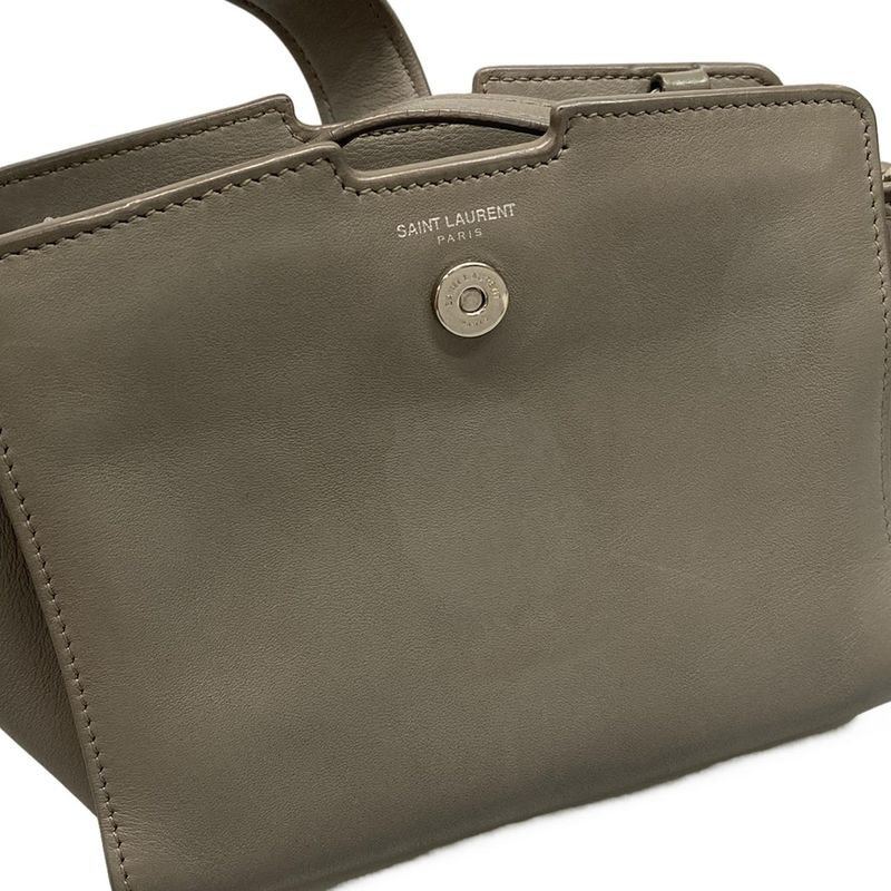 Saint Laurent Paris Shoulder Bag Toy Cabas Su 452322 Gray Mini Bag Detachable