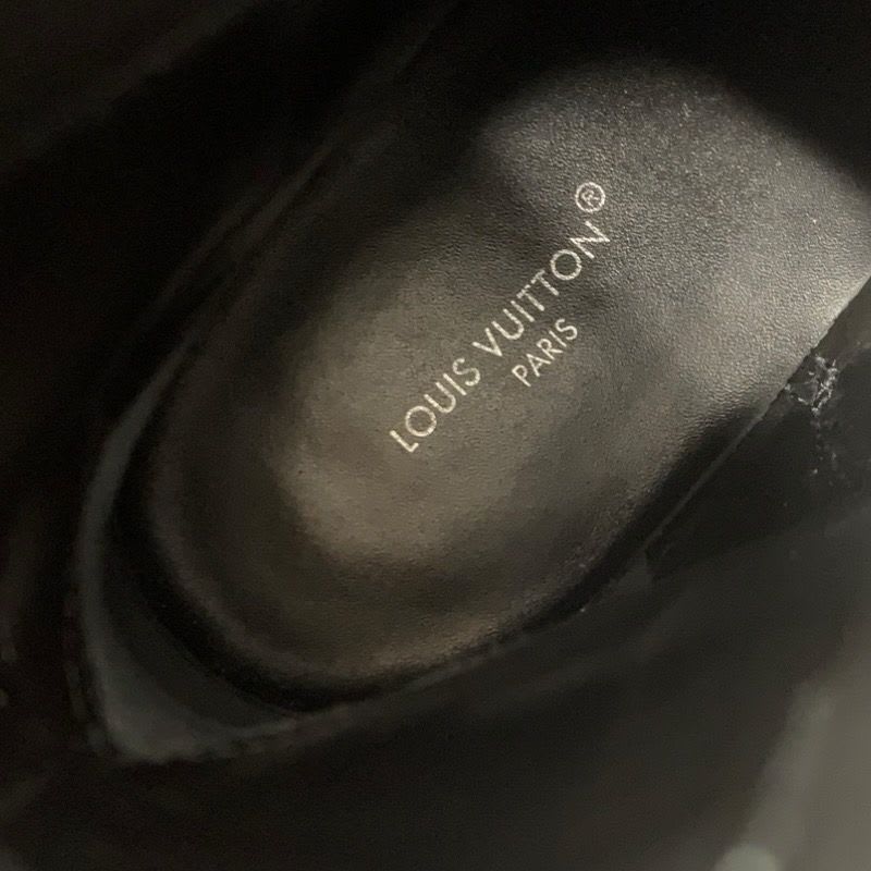 Louis Vuitton Citizen Line Monogram Boots Short Shoes Leather Black Logo