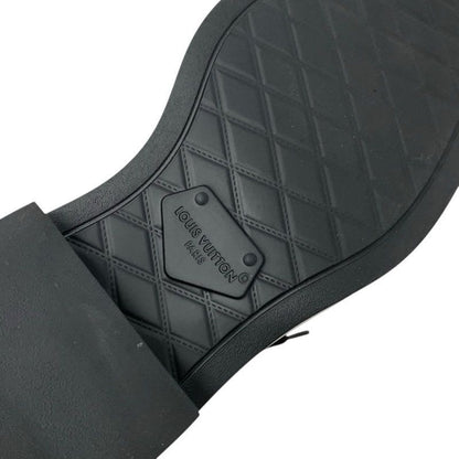 Louis Vuitton Citizen Line Monogram Boots Short Shoes Leather Black Logo