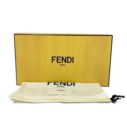Fendi Sandals Shoes Fabric Ivory Unused Zucca Logo