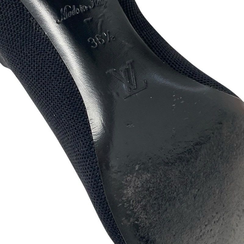 Louis Vuitton Silhouette Line Monogram Boots Short Shoes Fabric Black