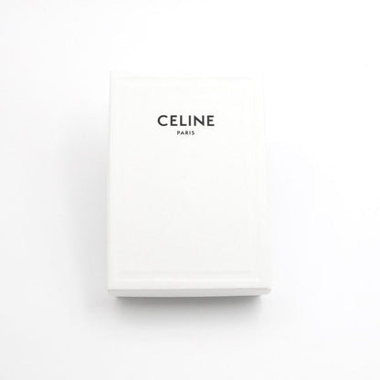 Celine Necklace Pendant Choker Black Silver Logo Onyx