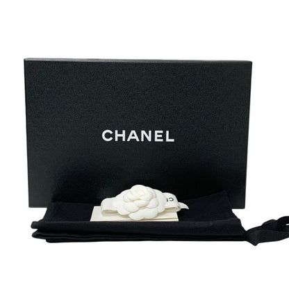 Chanel Sandals Shoes Leather Black Gold Coco Mark Icon Strap
