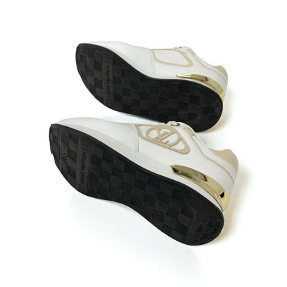 Louis Vuitton Neo Runaway Line Sneakers Shoes White Beige Gold Logo