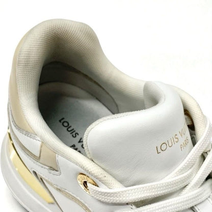 Louis Vuitton Neo Runaway Line Sneakers Shoes White Beige Gold Logo