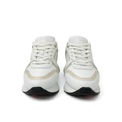 Louis Vuitton Neo Runaway Line Sneakers Shoes White Beige Gold Logo