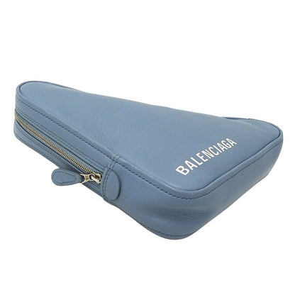 Balenciaga Bag Ladies Brand Clutch Bag Second Bag Leather Light Blue 476976