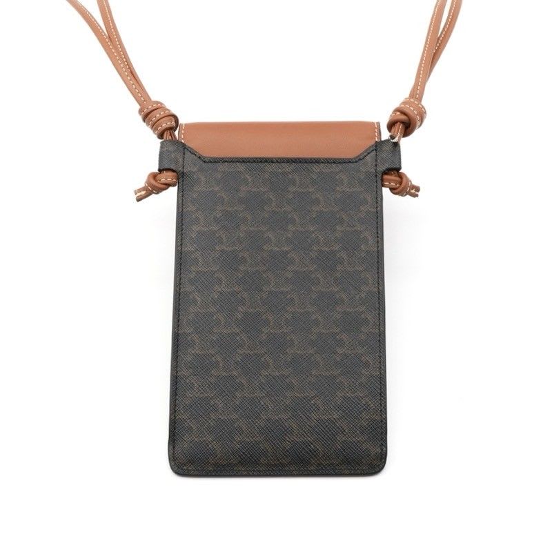 Celine Mobile Smartphone Accessories Brown Triomphe Logo Phone Case