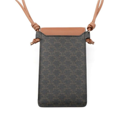Celine Mobile Smartphone Accessories Brown Triomphe Logo Phone Case