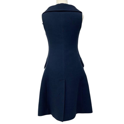Christian Dior Top Navy Long Vest Gilet