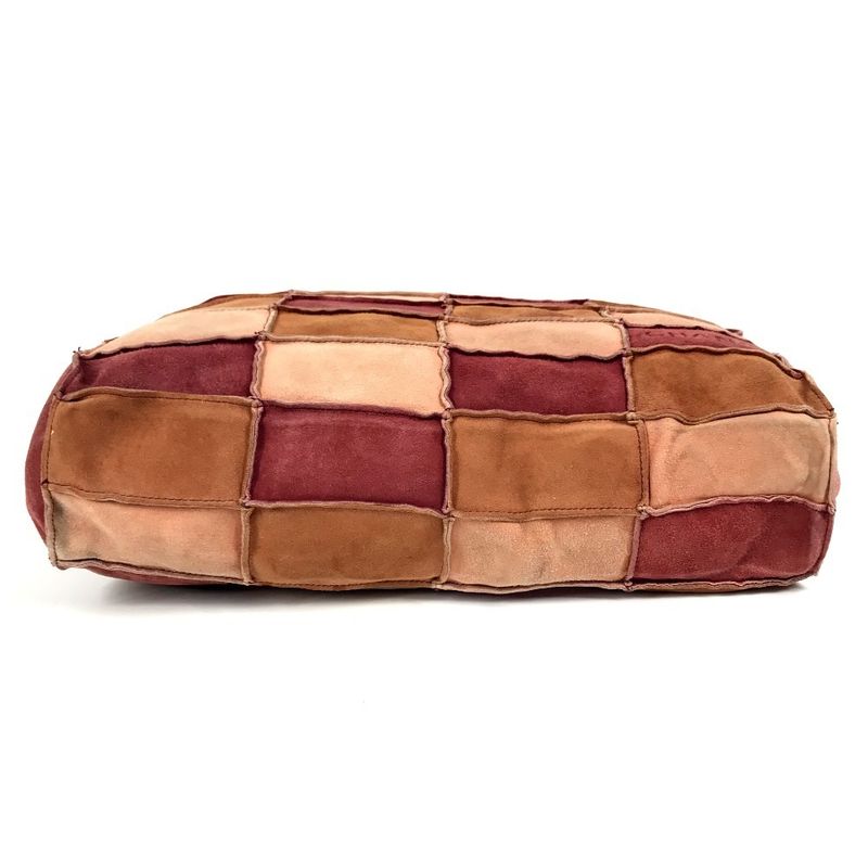 Chanel Shoulder Bag CC Coco Mark Logo Suede Brown