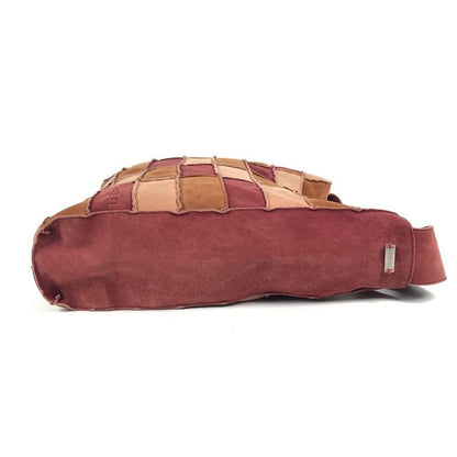 Chanel Shoulder Bag CC Coco Mark Logo Suede Brown