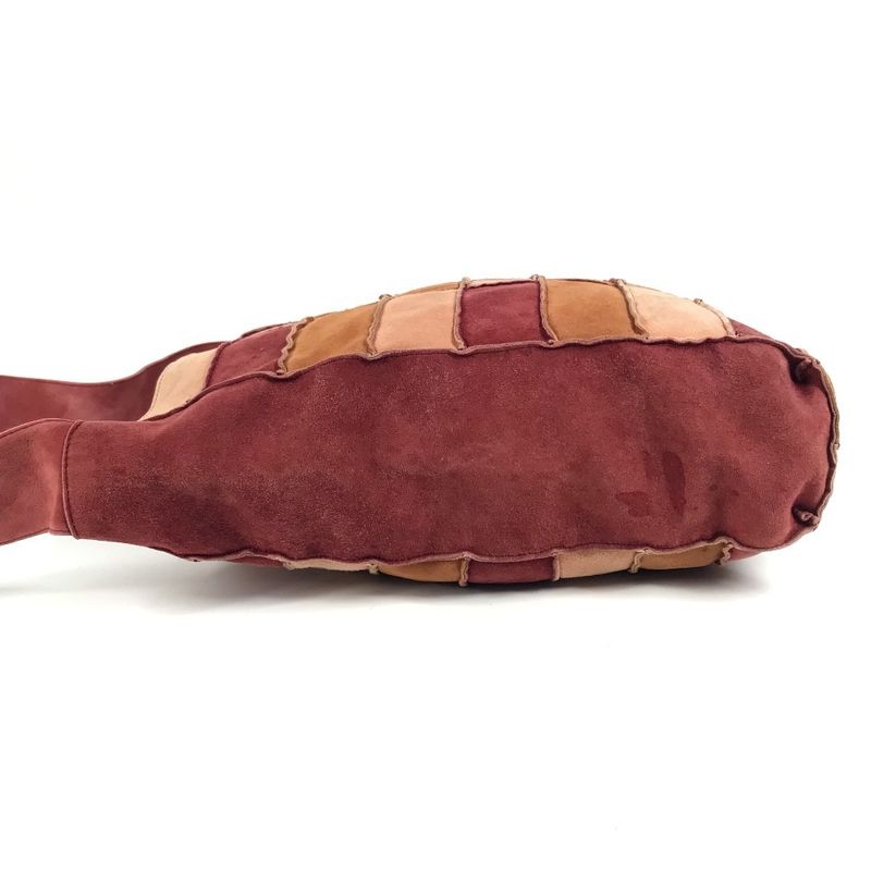 Chanel Shoulder Bag CC Coco Mark Logo Suede Brown