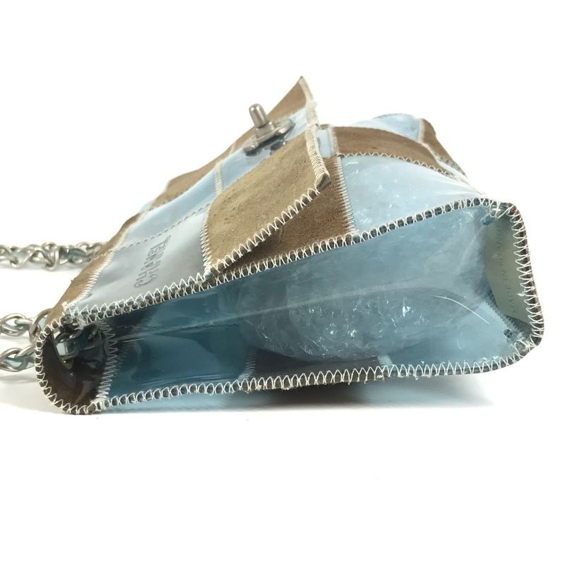 Chanel Shoulder Bag CC Coco Mark Logo Vinyl Blue