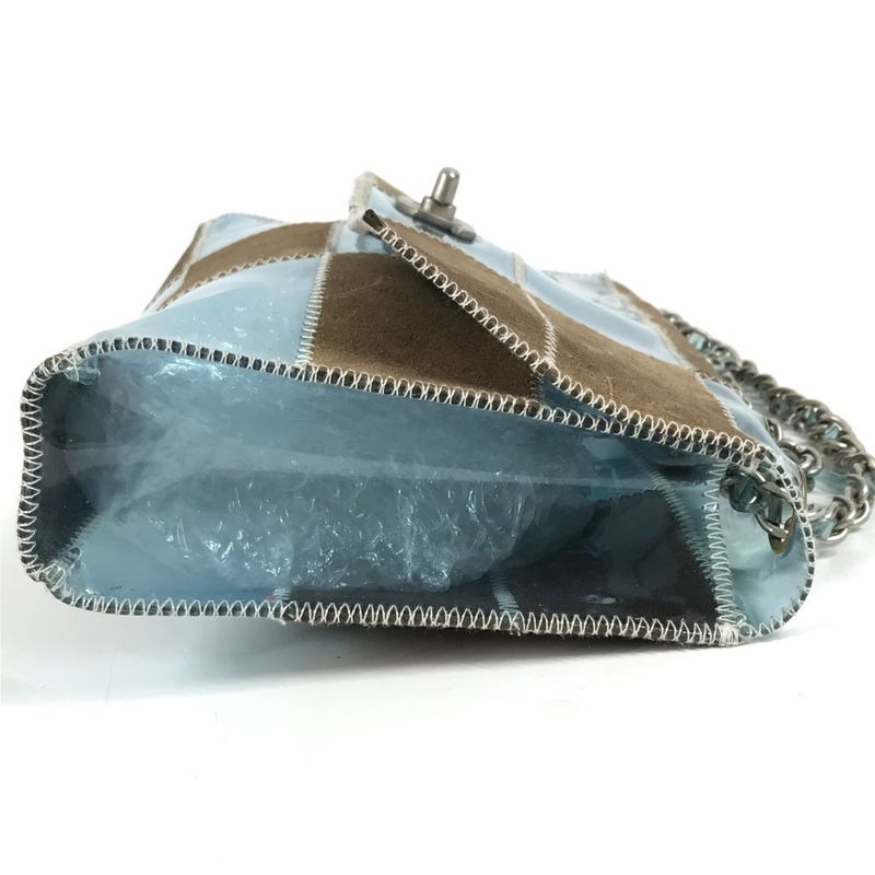 Chanel Shoulder Bag CC Coco Mark Logo Vinyl Blue