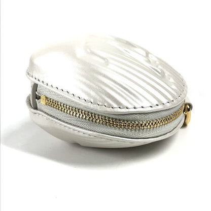 Louis Vuitton Coin Case Shell Coin Purse M92508 Leather Shaded Blue White