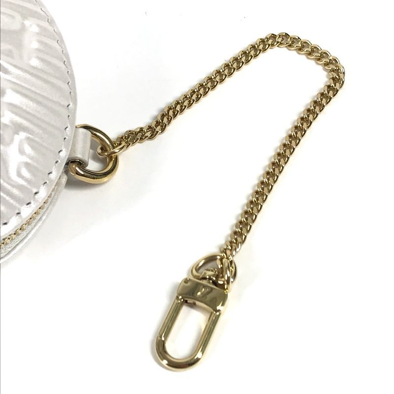 Louis Vuitton Coin Case Shell Coin Purse M92508 Leather Shaded Blue White