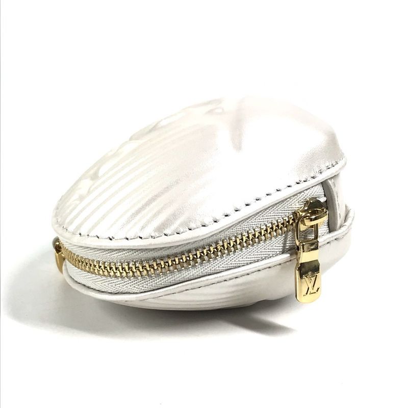 Louis Vuitton Coin Case Shell Coin Purse M92508 Leather Shaded Blue White