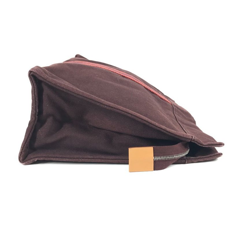 Hermes Clutch Bag Fourre Tout Cotton Burgundy