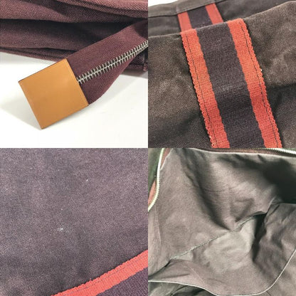 Hermes Clutch Bag Fourre Tout Cotton Burgundy