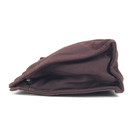 Hermes Clutch Bag Fourre Tout Cotton Burgundy