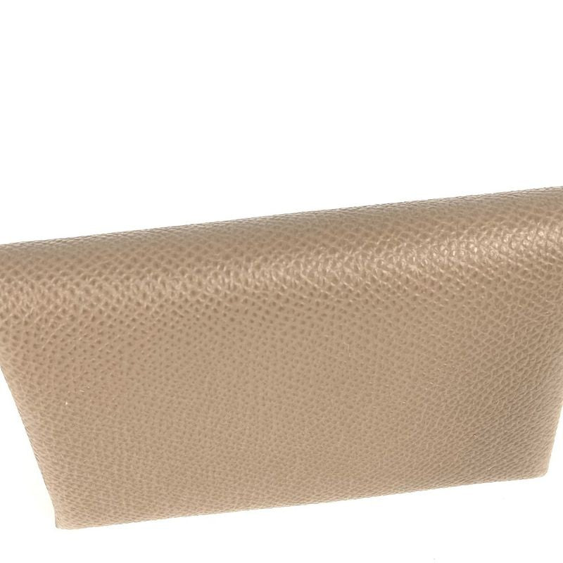 Hermes Coin Case Calvi Duo Calvi Duo Epson Etoupe Grey
