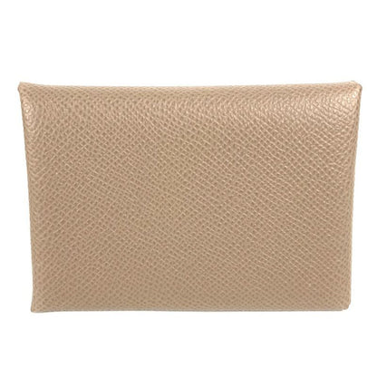 Hermes Coin Case Calvi Duo Calvi Duo Epson Etoupe Grey