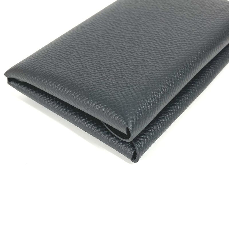 Hermes Coin Case Calvi Duo Calvi Duo Epson Black