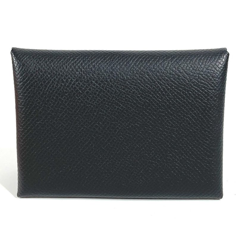 Hermes Coin Case Calvi Duo Calvi Duo Epson Black