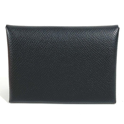 Hermes Coin Case Calvi Duo Calvi Duo Epson Black