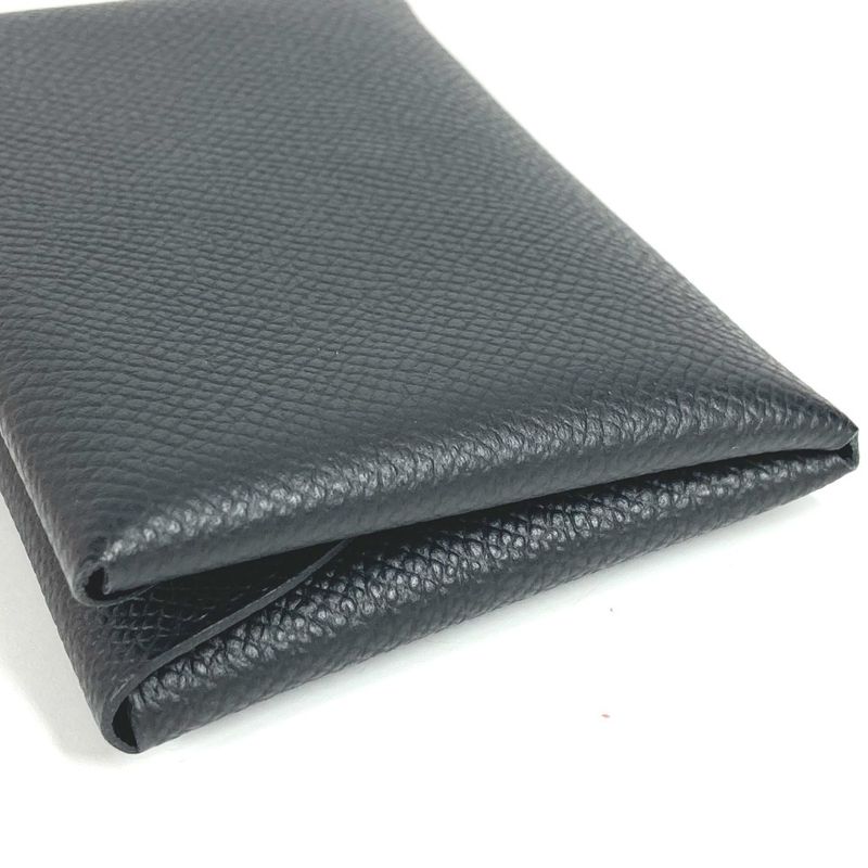 Hermes Coin Case Calvi Duo Calvi Duo Epson Black