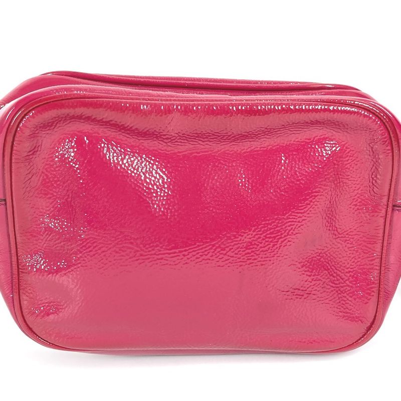 Gucci Shoulder Bag Soho Small Disco Tassel Fringe 308364 Patent Leather Purple