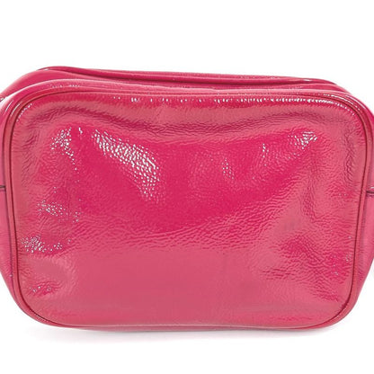 Gucci Shoulder Bag Soho Small Disco Tassel Fringe 308364 Patent Leather Purple