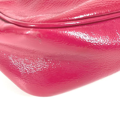 Gucci Shoulder Bag Soho Small Disco Tassel Fringe 308364 Patent Leather Purple