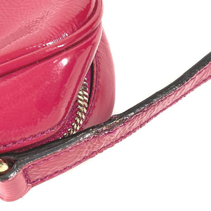 Gucci Shoulder Bag Soho Small Disco Tassel Fringe 308364 Patent Leather Purple