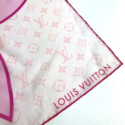 Louis Vuitton Scarf LV X TM Carré 55 Cherry Blossom M96088 Silk Pink