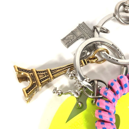 Balenciaga Key Holder Charm Key Ring Blncg Logo 8290032 Plastic Multicolor