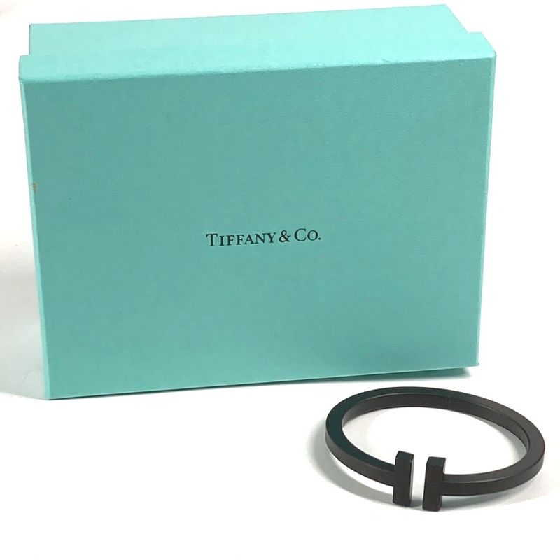 Tiffany & Co Bracelet T Square Bangle SS Black
