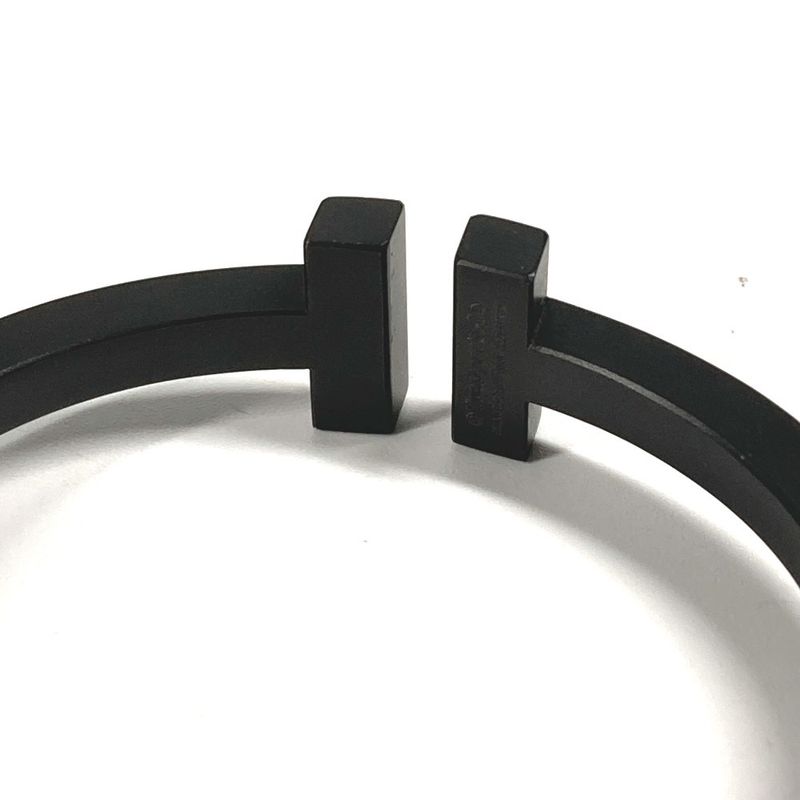 Tiffany & Co Bracelet T Square Bangle SS Black