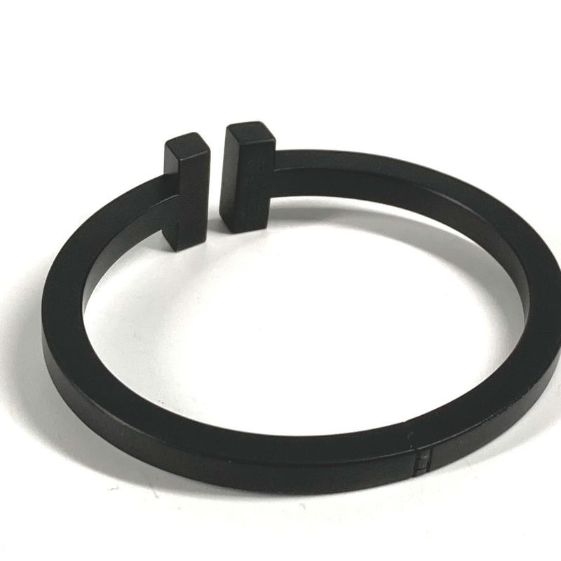 Tiffany & Co Bracelet T Square Bangle SS Black