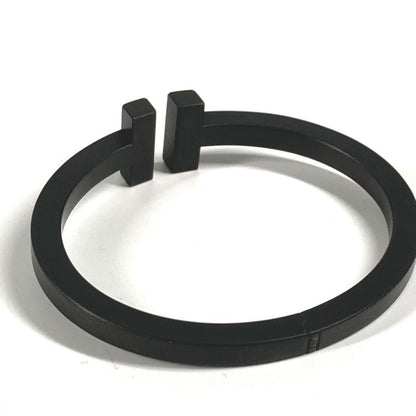 Tiffany & Co Bracelet T Square Bangle SS Black