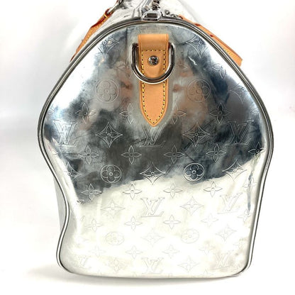 Louis Vuitton Boston Bag Keepall Bandoliere 50 M45886 Leather Silver