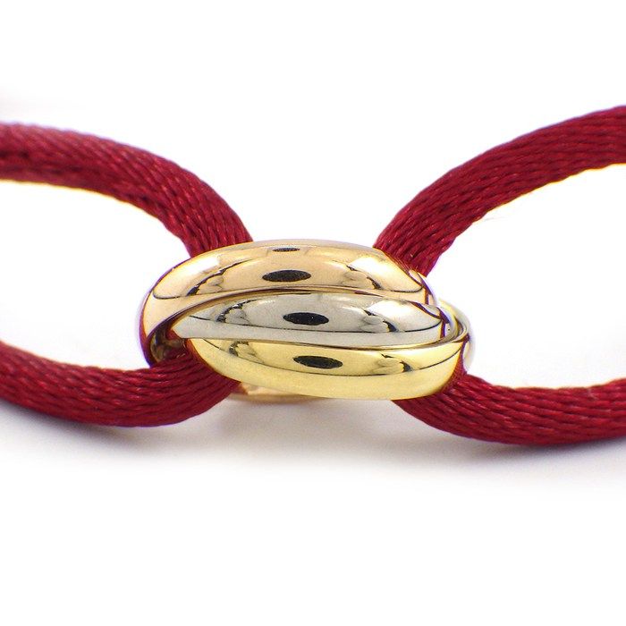 Cartier Bracelet Trinity Three Colors 18k Pink Gold 18k White Gold 18k Yellow