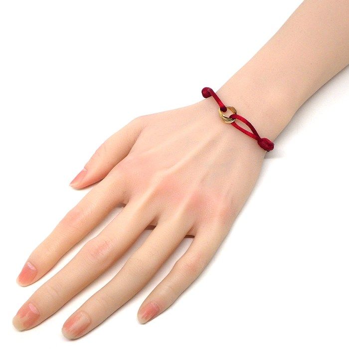Cartier Bracelet Trinity Three Colors 18k Pink Gold 18k White Gold 18k Yellow