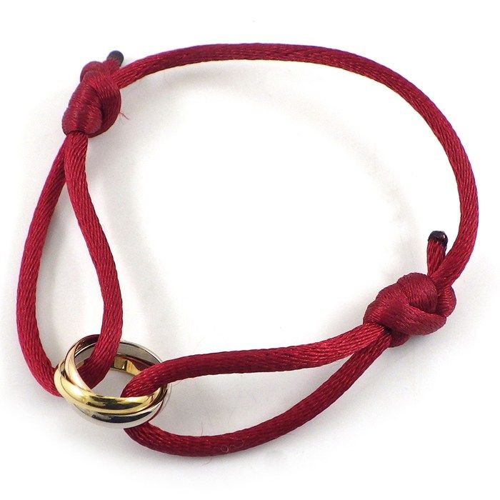 Cartier Bracelet Trinity Three Colors 18k Pink Gold 18k White Gold 18k Yellow